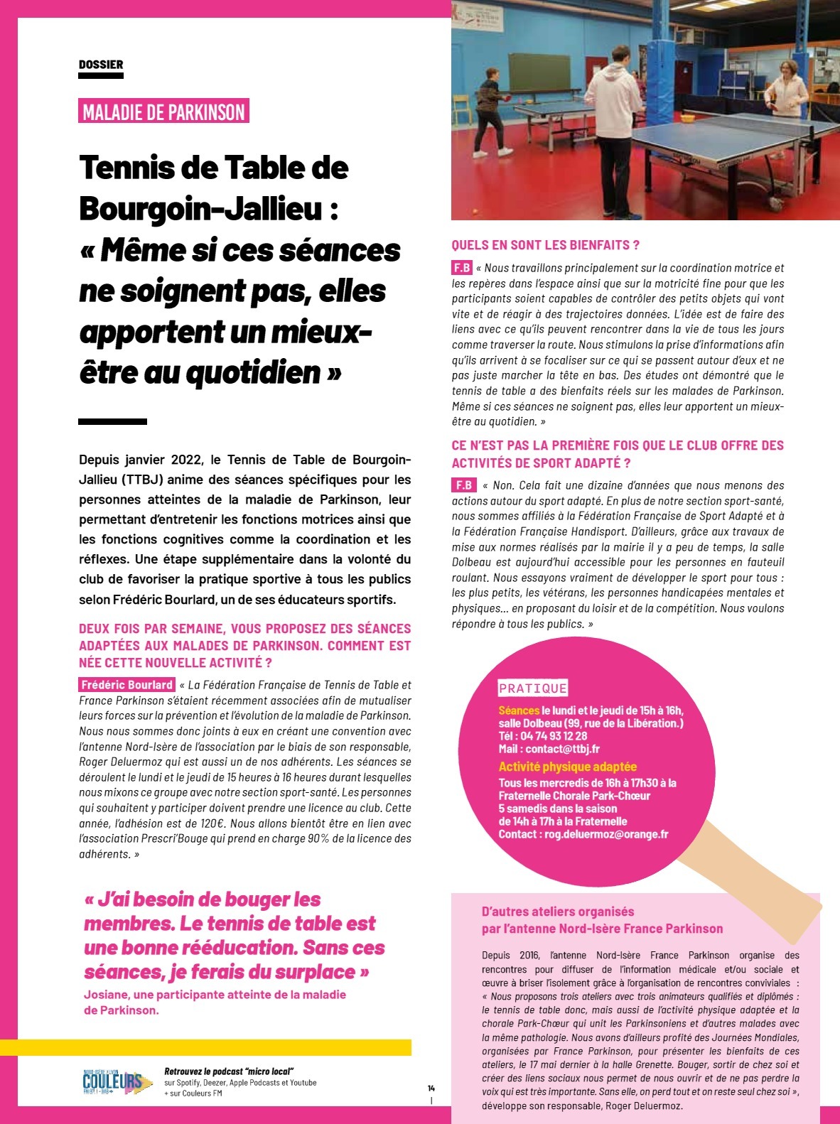 Description de l'article en image